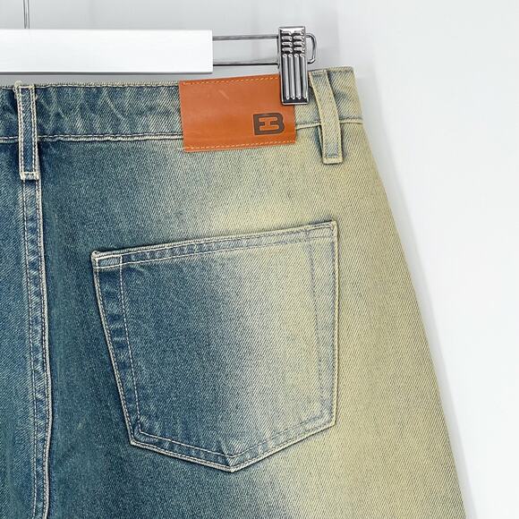 EB Denim Loon Wide Leg Jeans Women’s Size 28 Olio Spray Wash 100% Cotton - Picture 5 of 6